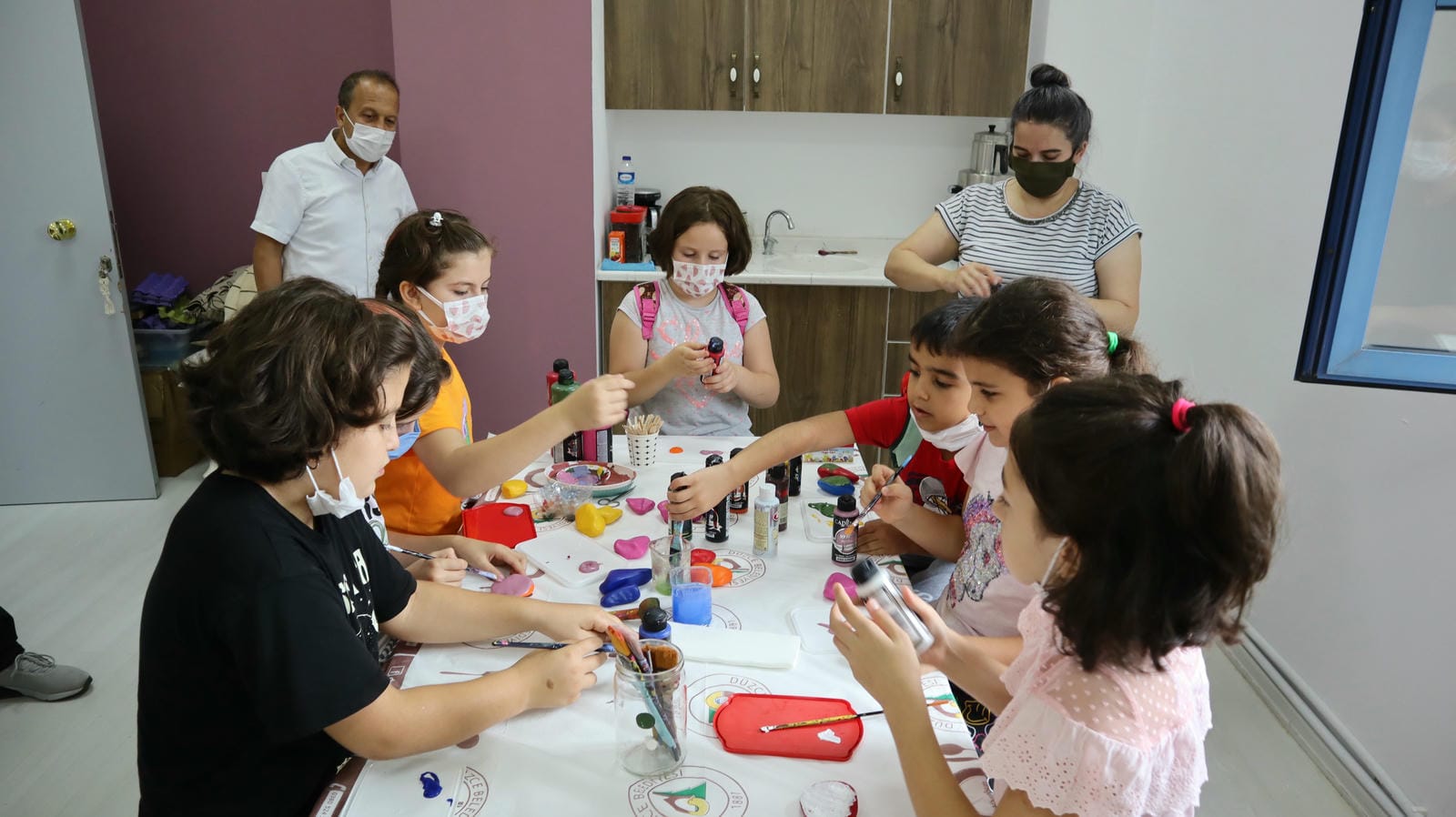 YAZ OKULU ÖĞRENCİLERİ DE ÇALIŞMALARA KATILDI