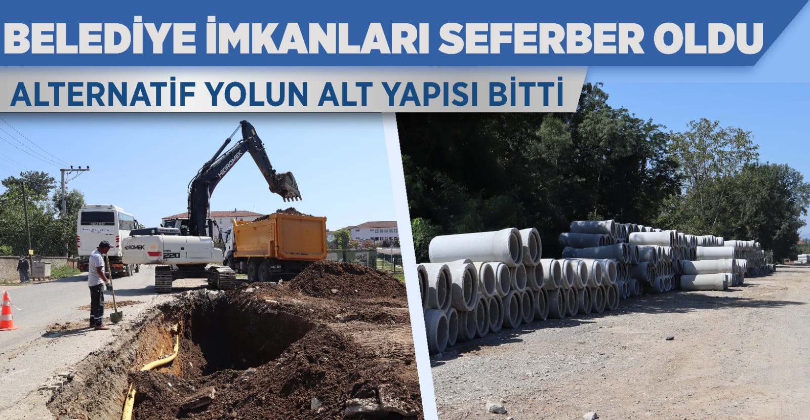 ÇEVRE YOLUNUN BİRİNCİ ETABI TAMAMLANDI
