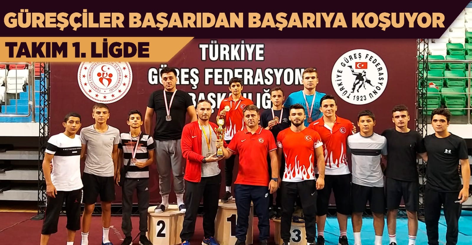 GÜREŞ TAKIMI 1. LİGE ÇIKTI