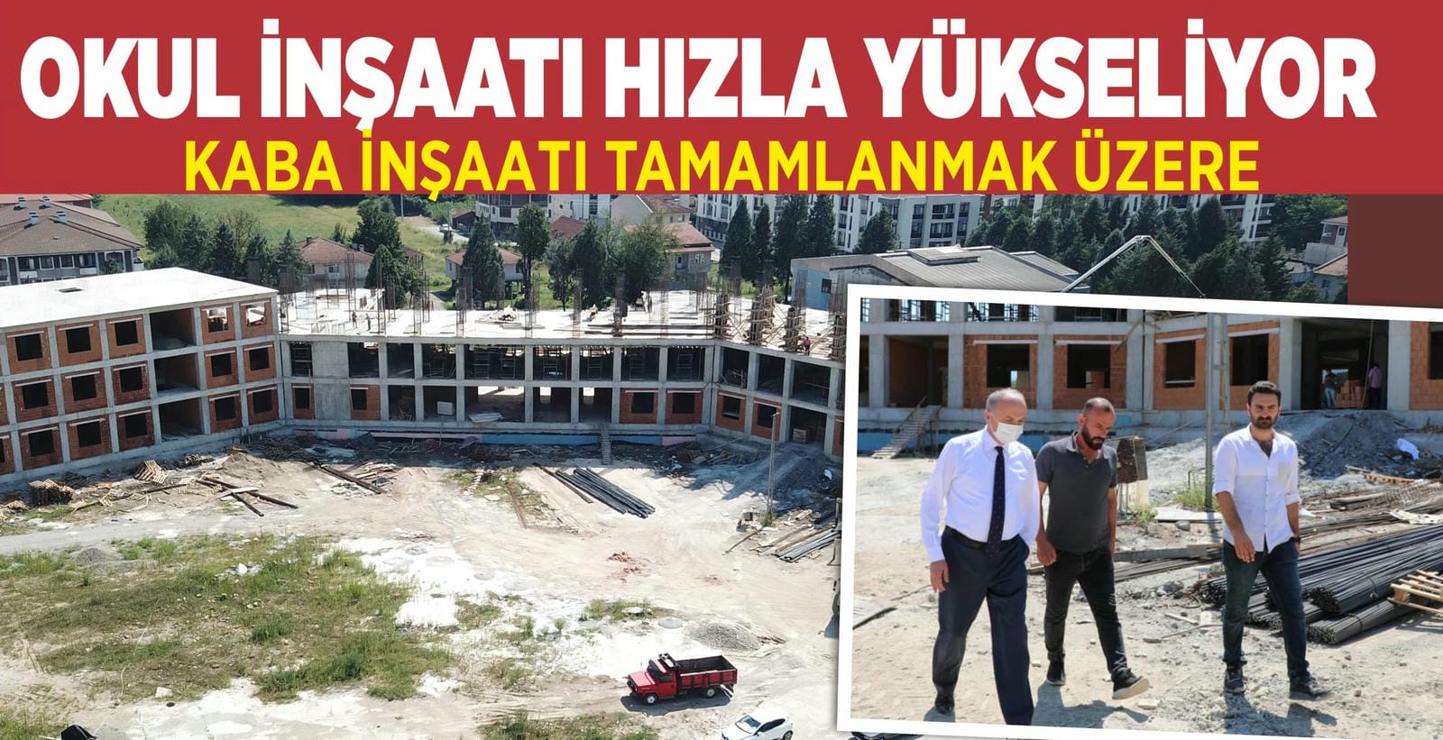OKUL İNŞAATI HIZLA YÜKSELİYOR