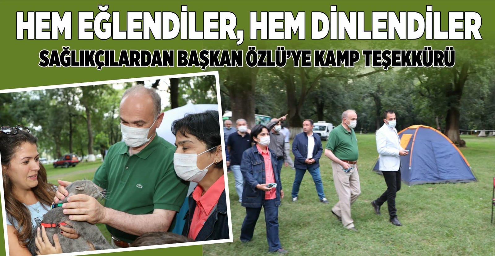 SAĞLIKÇILARDAN BAŞKAN ÖZLÜ’YE TEŞEKKÜR