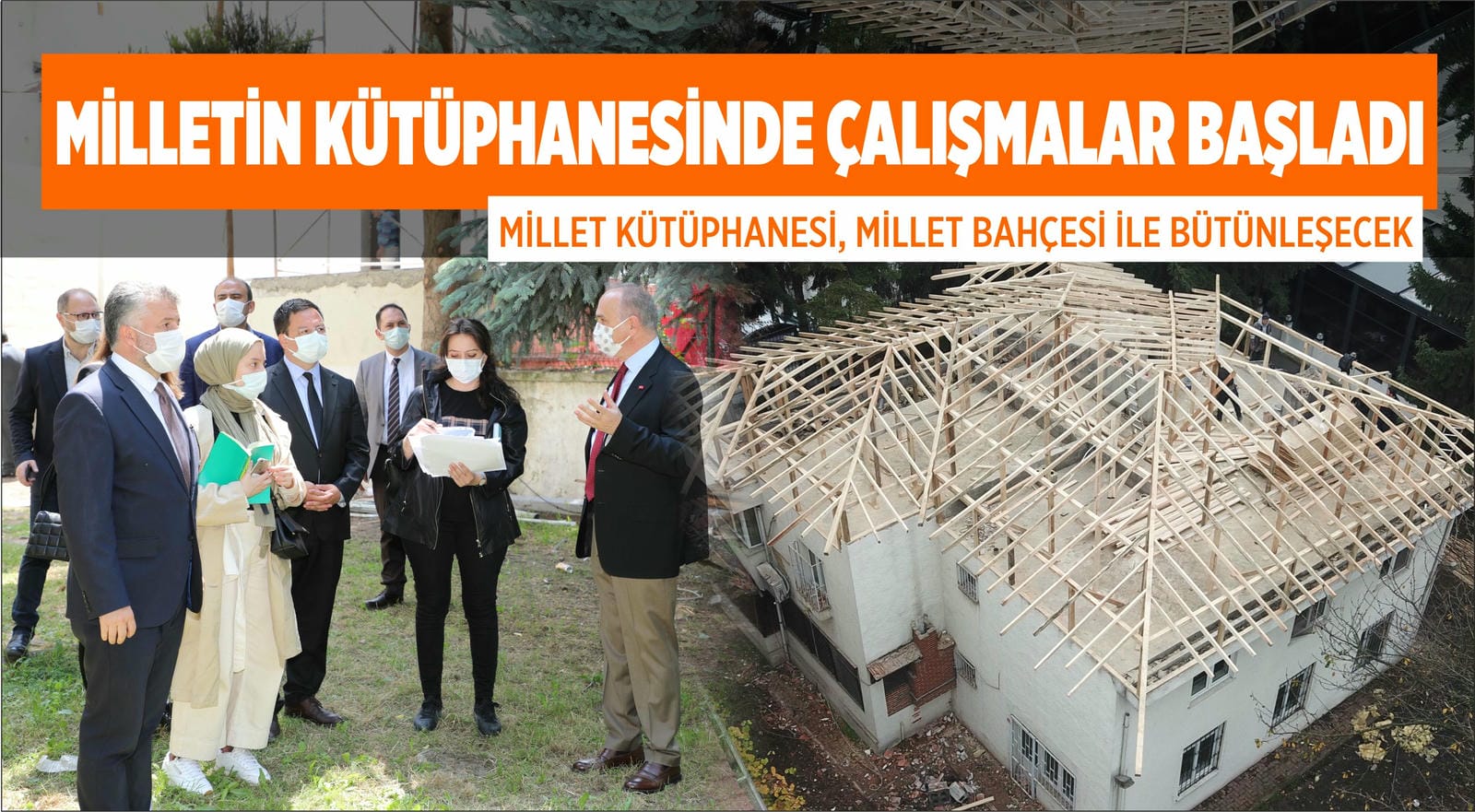 MİLLET KÜTÜPHANESİ, MİLLET BAHÇESİ İLE BÜTÜNLEŞECEK