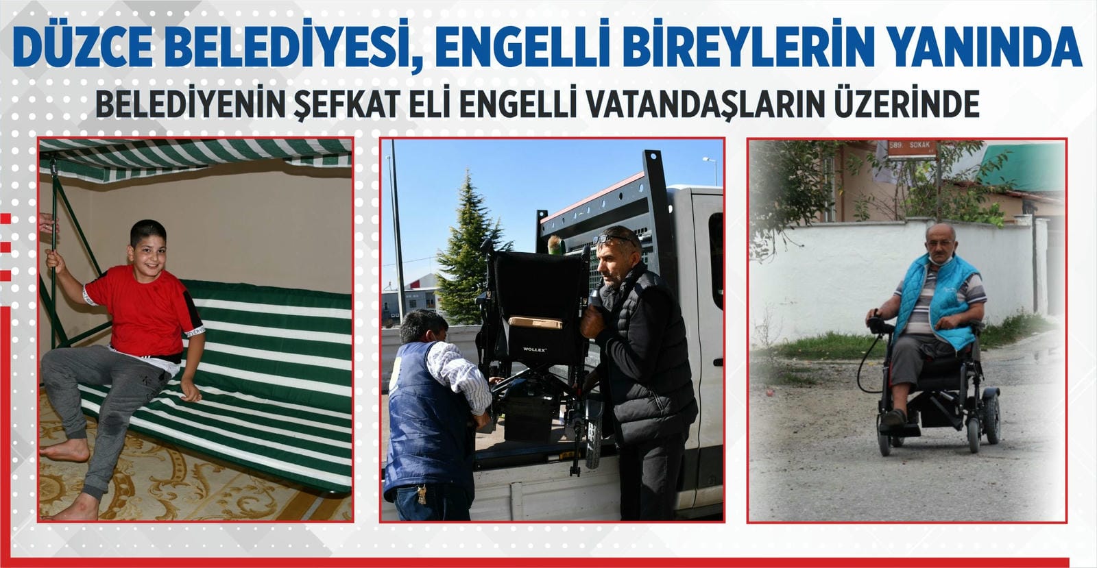 BELEDİYENİN ŞEFKAT ELİ ENGELLİ VATANDAŞLARIN ÜZERİNDE