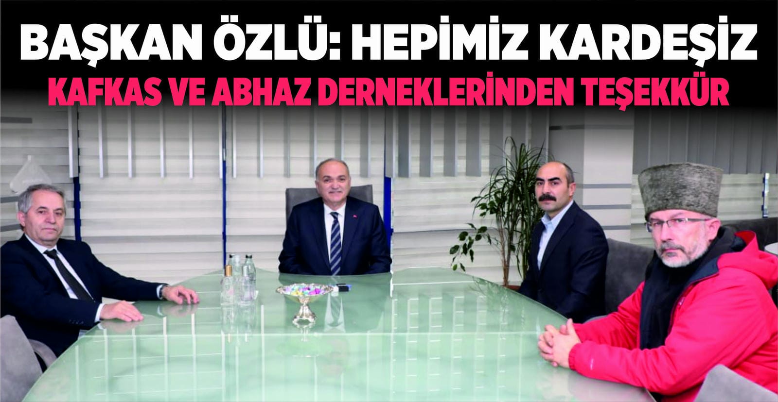 BAŞKAN ÖZLÜ FEDERASYON TEMSİLCİLERİNİ AĞIRLADI