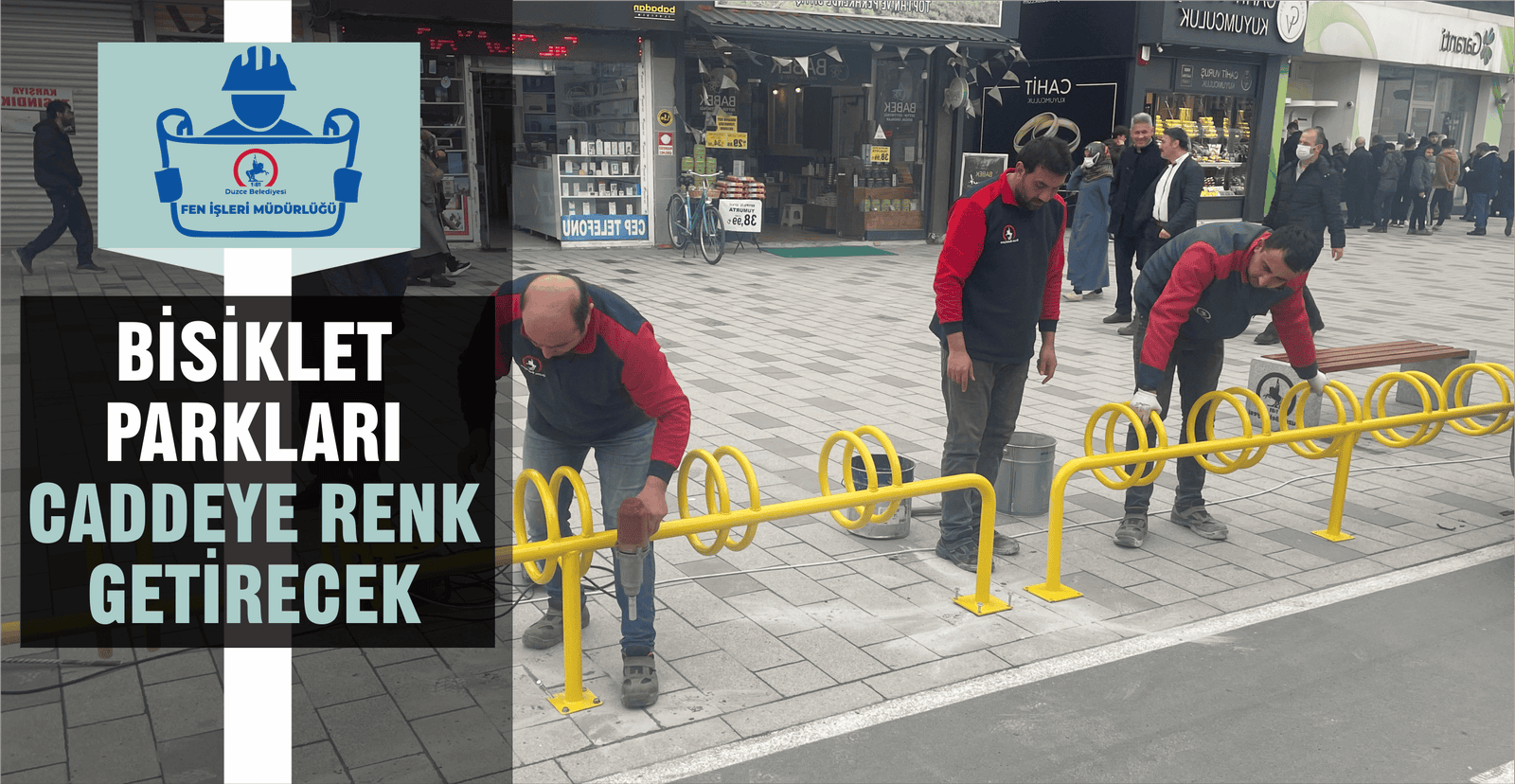 BİSİKLET PARKLARI CADDEYE RENK GETİRECEK