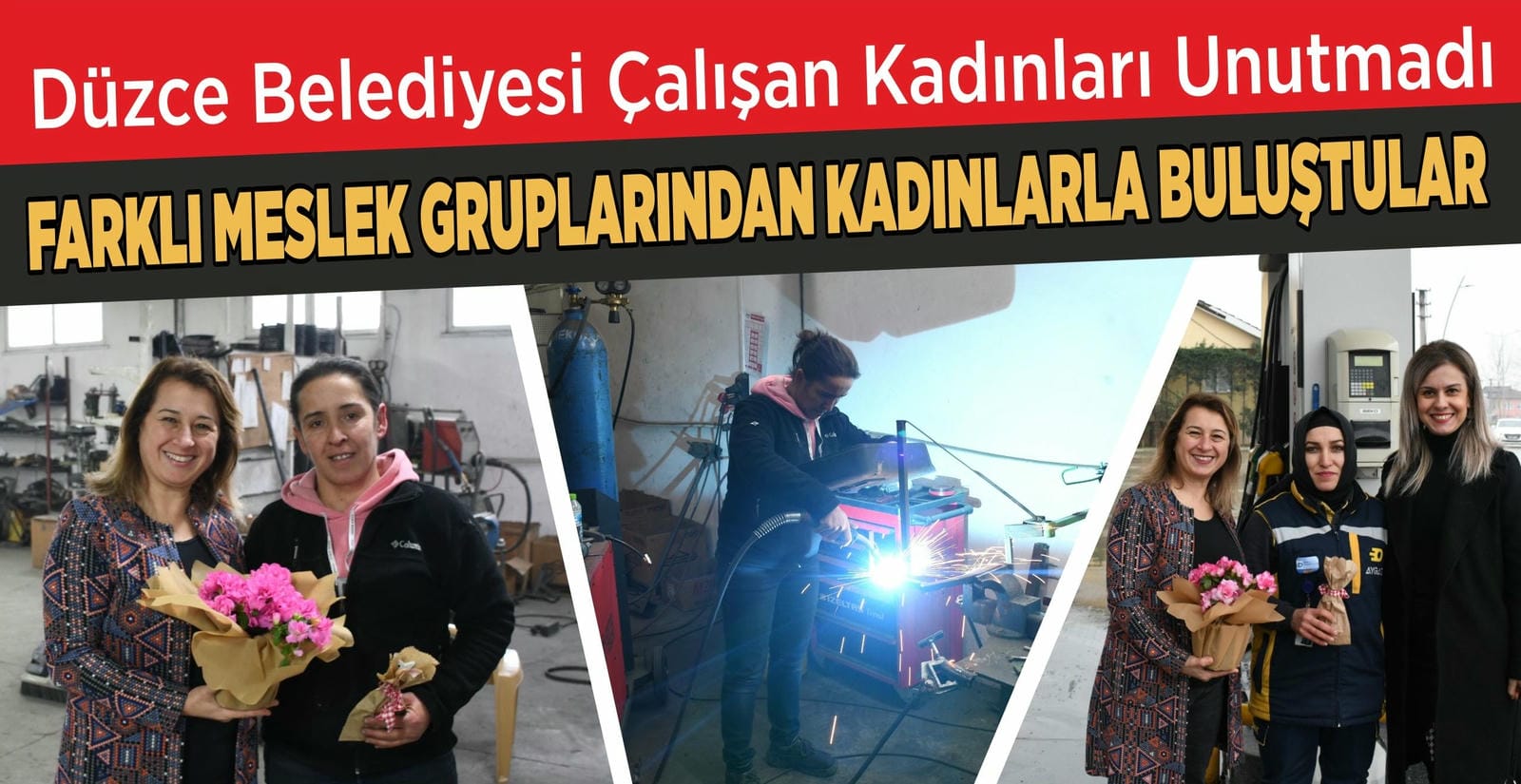 DÜZCE BELEDİYESİ ÇALIŞAN KADINLARI UNUTMADI