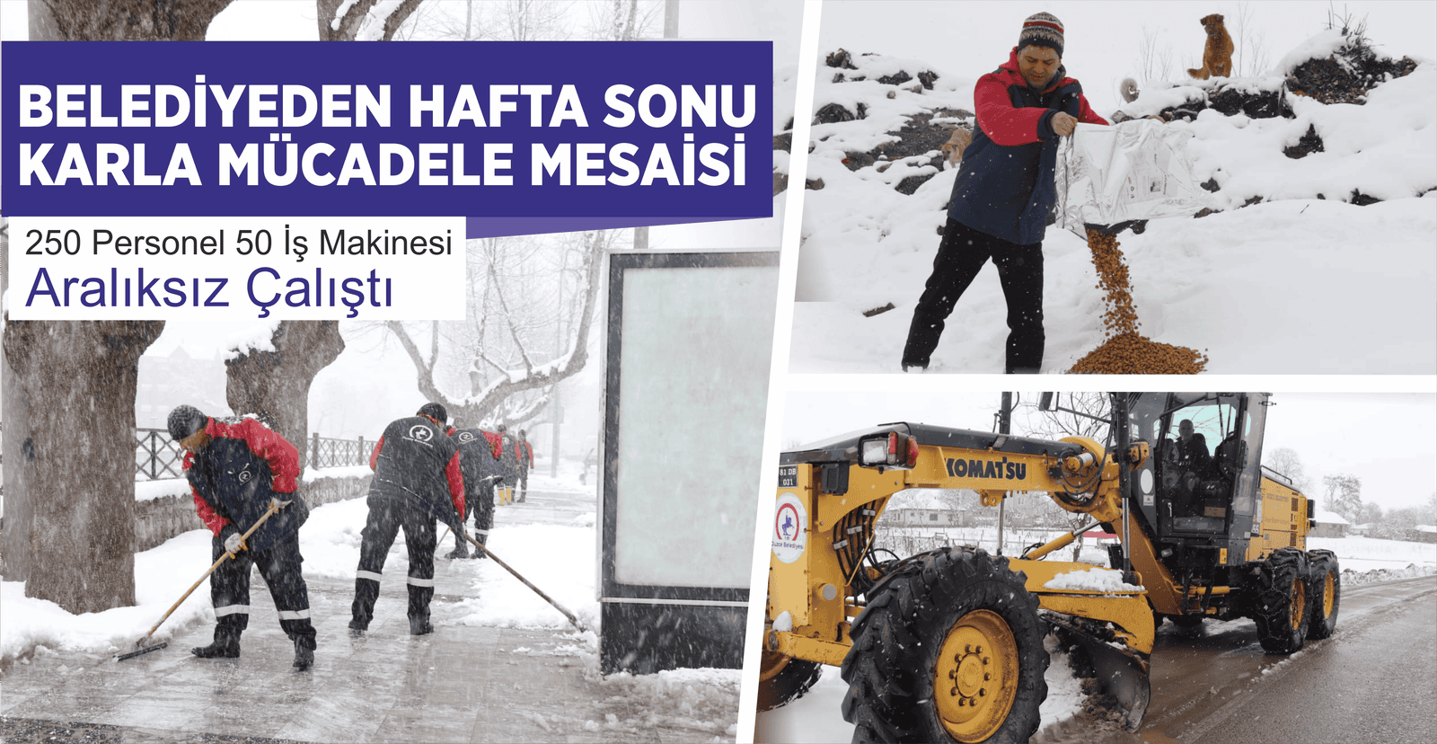 DÜZCE BELEDİYESİ TAM KADRO SAHADAYDI