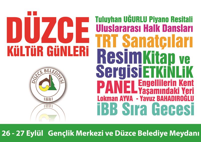 DÜZCEDE KÜLTÜR GÜNLERİ